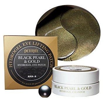 Гидрогелевые патчи для глаз с золотом и черным жемчугом PETITFEE, 60шт. PETITFEE Black Pearl & Gold Hydrogel Eye Patch