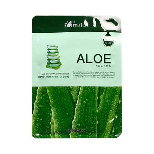Тканевая маска с экстрактом алое Farm Stay FARM STAY Visible Difference Mask Sheet Aloe