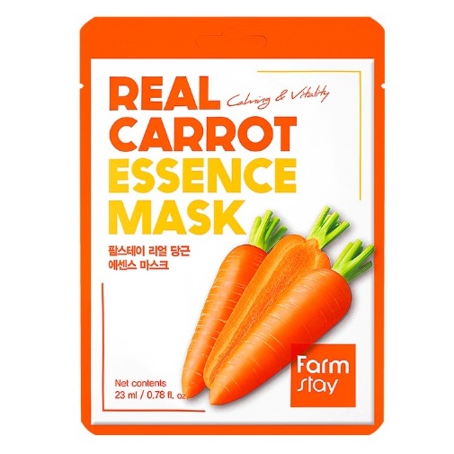 Тканевая маска с экстрактом моркови Farm Stay, 1шт. Farm Stay Real Carrot Essence Mask