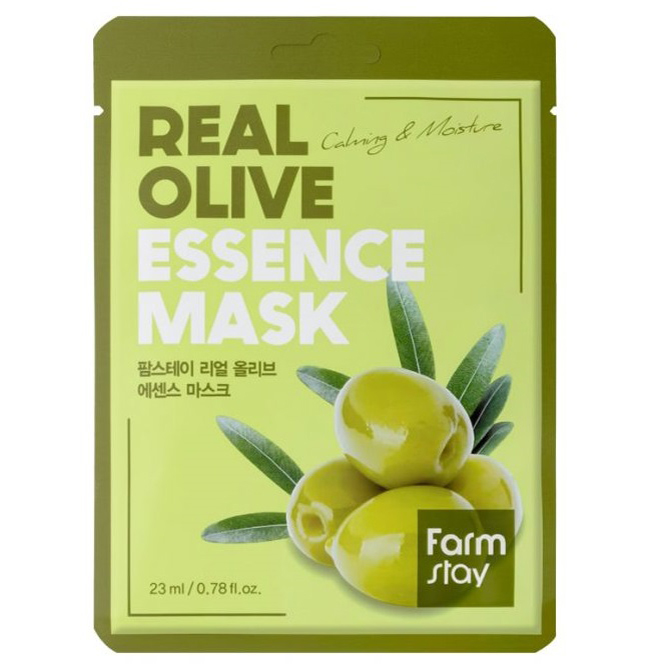 Тканевая маска с экстрактом оливы Farm Stay, 1шт. Farm Stay Real Olive Essence Mask
