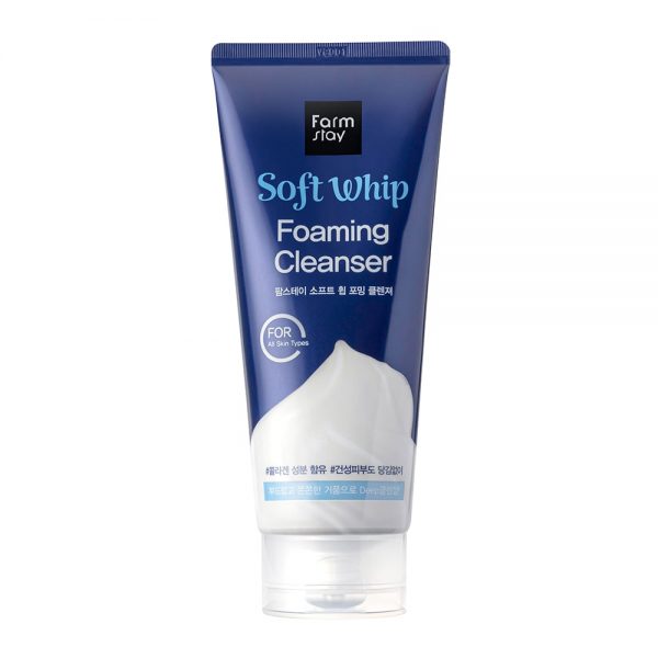 Воздушная пенка с гиалуроновой кислотой и коллагеном Farm Stay, 180мл Farm Stay Soft Whip Foaming Cleanser