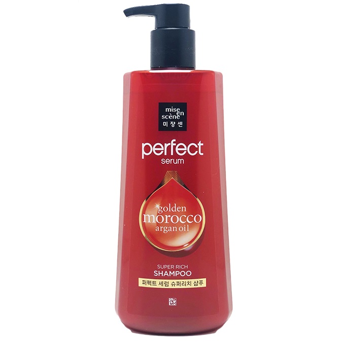 Шампунь для интенсивного восстановления волос Mise en Scene, 680мл Mise en Scene Perfect Serum Shampoo Super Rich