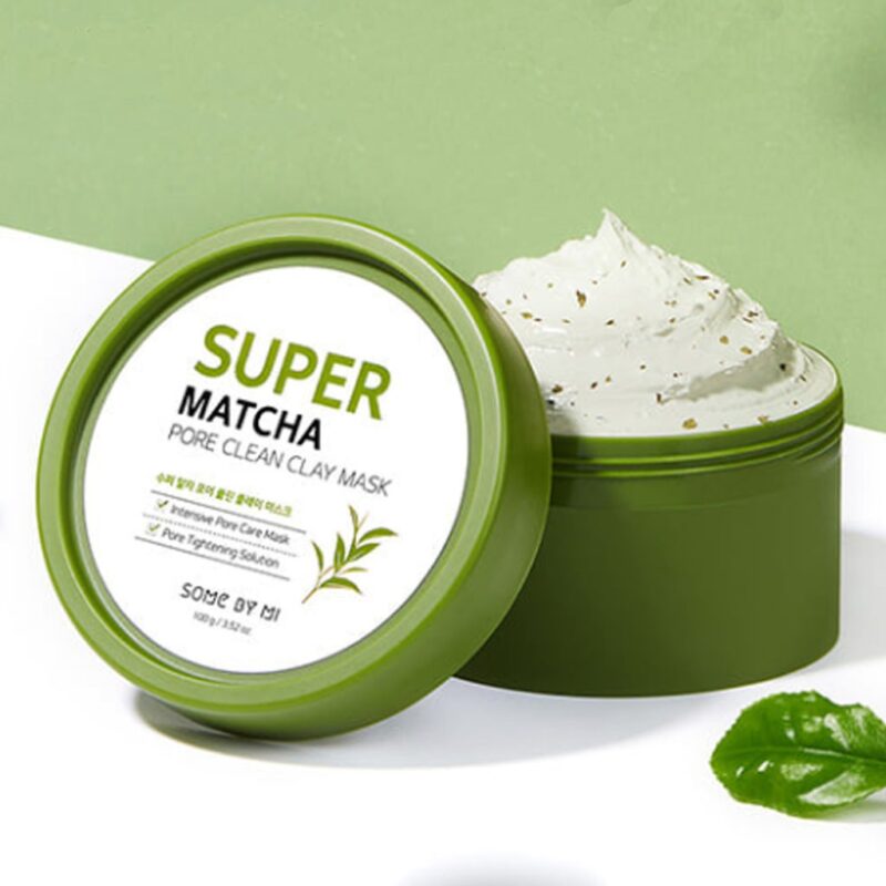Антиоксидантная очищающая глиняная маска с чаем матча SOME BY MI, 100г SOME BY MI Super Matcha Pore Clean Clay Mask