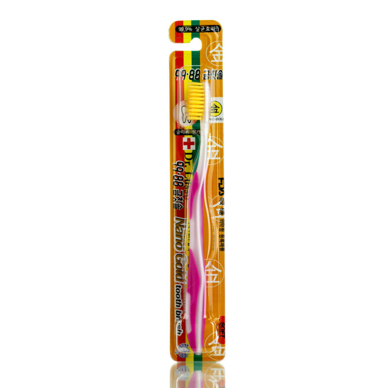 Зубная щётка с золотым напылением Dr.Lusso, 1 шт. Dr.Lusso Gold Nano Toothbrush