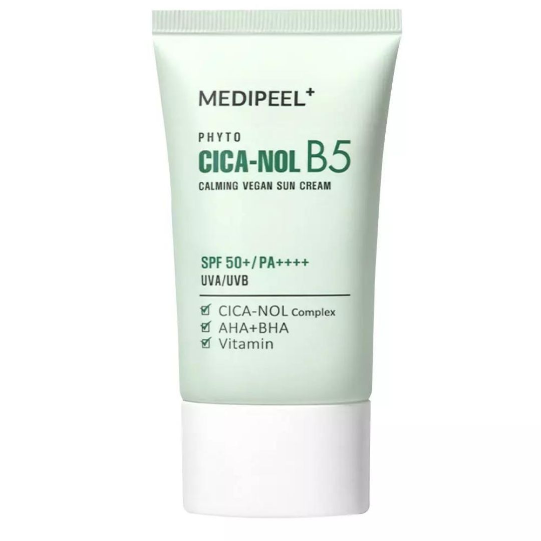 Веганський заспокійливий сонцезахисний крем Medi Peel SPF 50+, 50мл