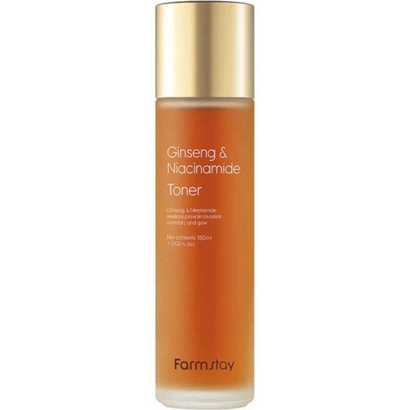 Тонер для обличчя з екстрактом женьшеню та ніацинамідом FarmStay Ginseng Niacinamide Toner, 150мл