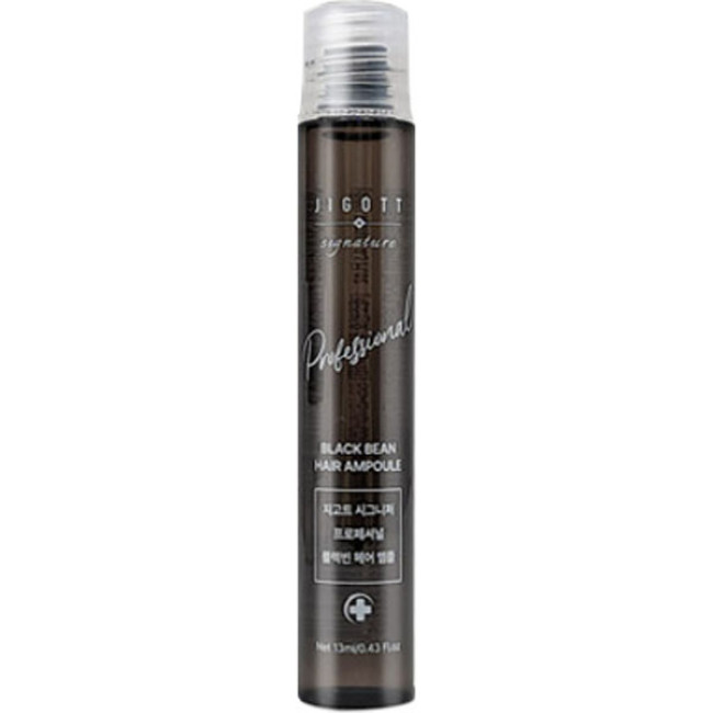 Ампула-філлер для волосся з екстрактом чорної сої Jigott, 13мл Jigott Signature Professional Black Bean Hair Ampoule