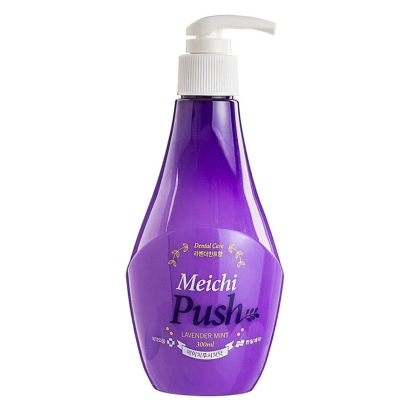Зубна паста з дозатором лавандова мʼята Hanil Meichi Push Lavander Mint Toothpaste, 300мл