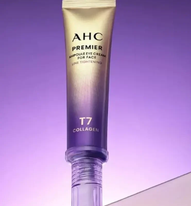 Ліфтинг крем з колагеном для обличчя та навколо очей AHC Premier Ampoule Eye Cream for Face Line Tightening T7 Collagen, 40мл